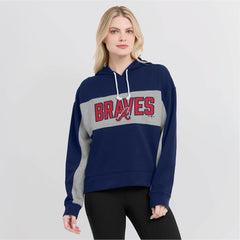 Atlanta Braves Fanatics Women's Filled Stat Sheet Pullover Hoodie | MLB Near me