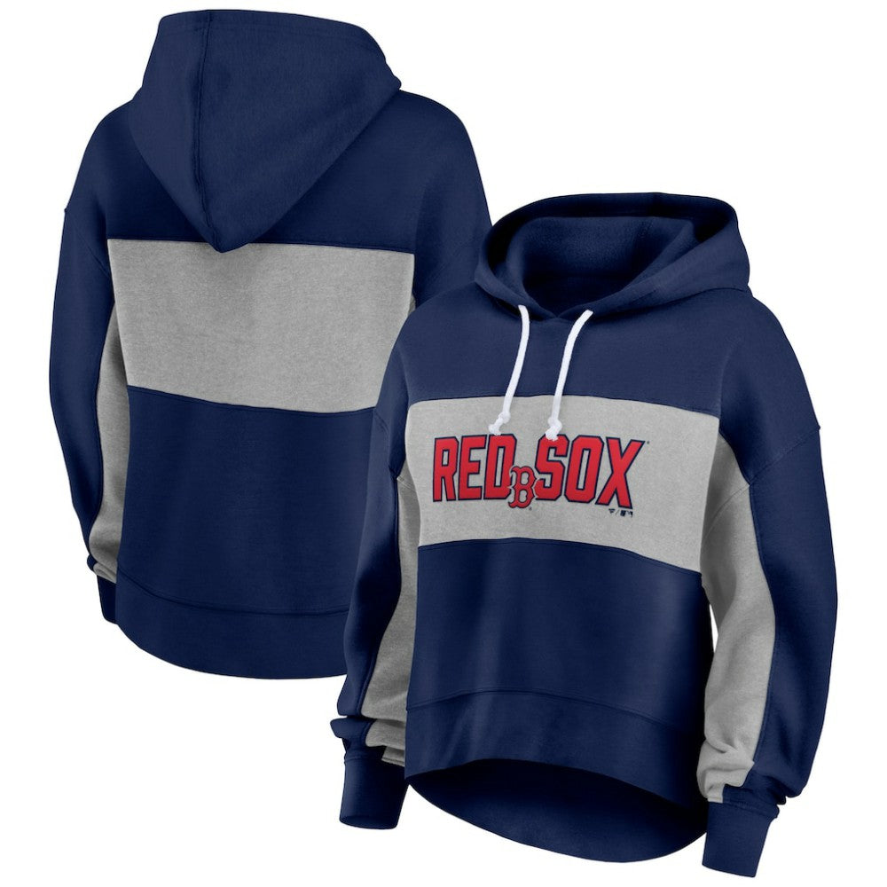 Boston Red Sox Fanatics Women's Filled Stat Sheet Pullover Hoodie | MLB Discount