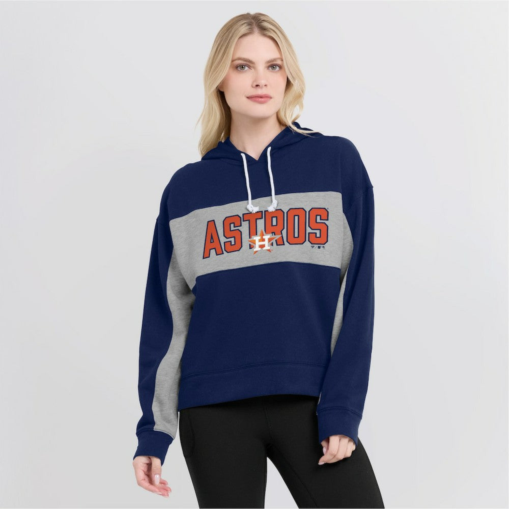 Houston Astros Fanatics Women's Filled Stat Sheet Pullover Hoodie | MLB Shop