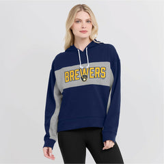 Milwaukee Brewers Fanatics Women's Filled Stat Sheet Pullover Hoodie | MLB Sale