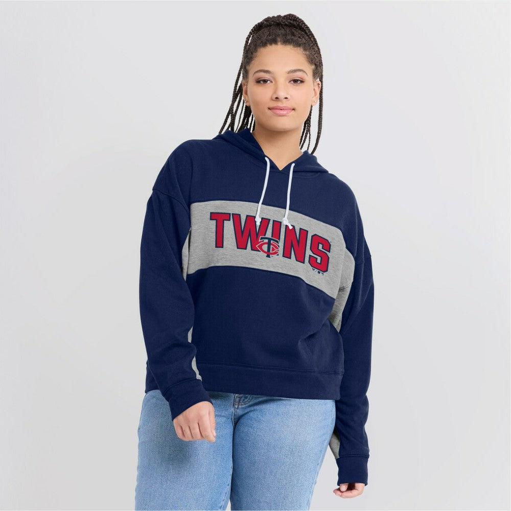 Minnesota Twins Fanatics Women's Filled Stat Sheet Pullover Hoodie | MLB Sale