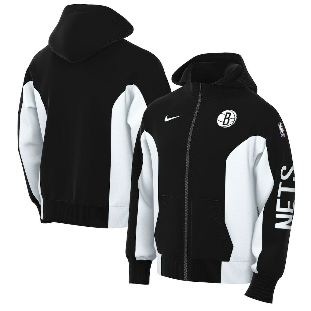 Brooklyn Nets 2023/24 Authentic Showtime Full-Zip Hoodie On Sale