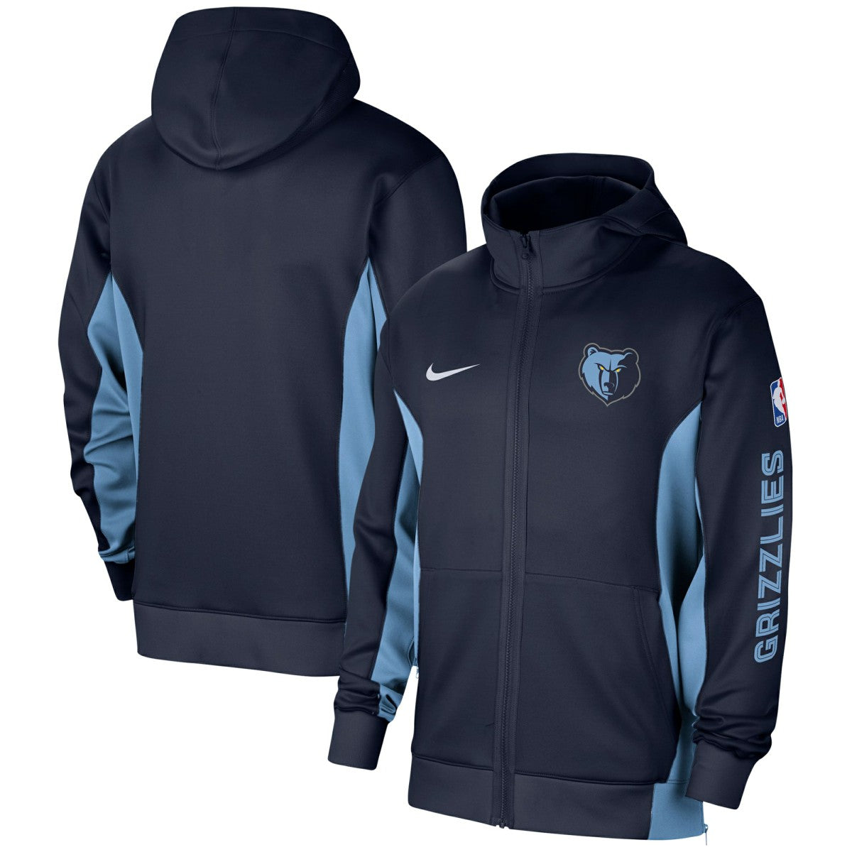 Memphis Grizzlies 2023/24 Authentic Showtime Full-Zip Hoodie For Sale
