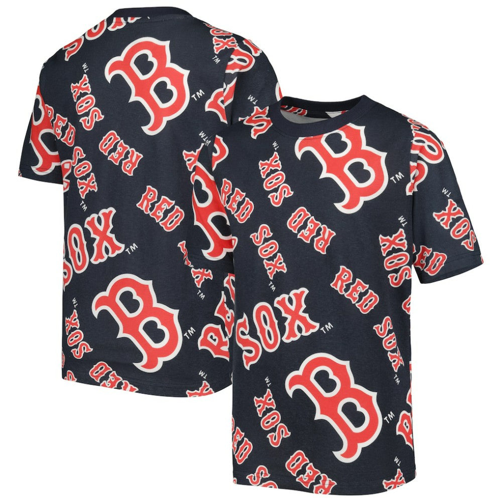 Boston Red Sox Stitches Youth Allover Team T-Shirt | MLB Online