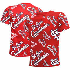 St. Louis Cardinals Stitches Youth Allover Team T-Shirt | MLB On Sale