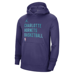 Charlotte Hornets Jordan Brand Unisex 2023/24 Performance Spotlight On-Court Practice Pullover Hoodie New