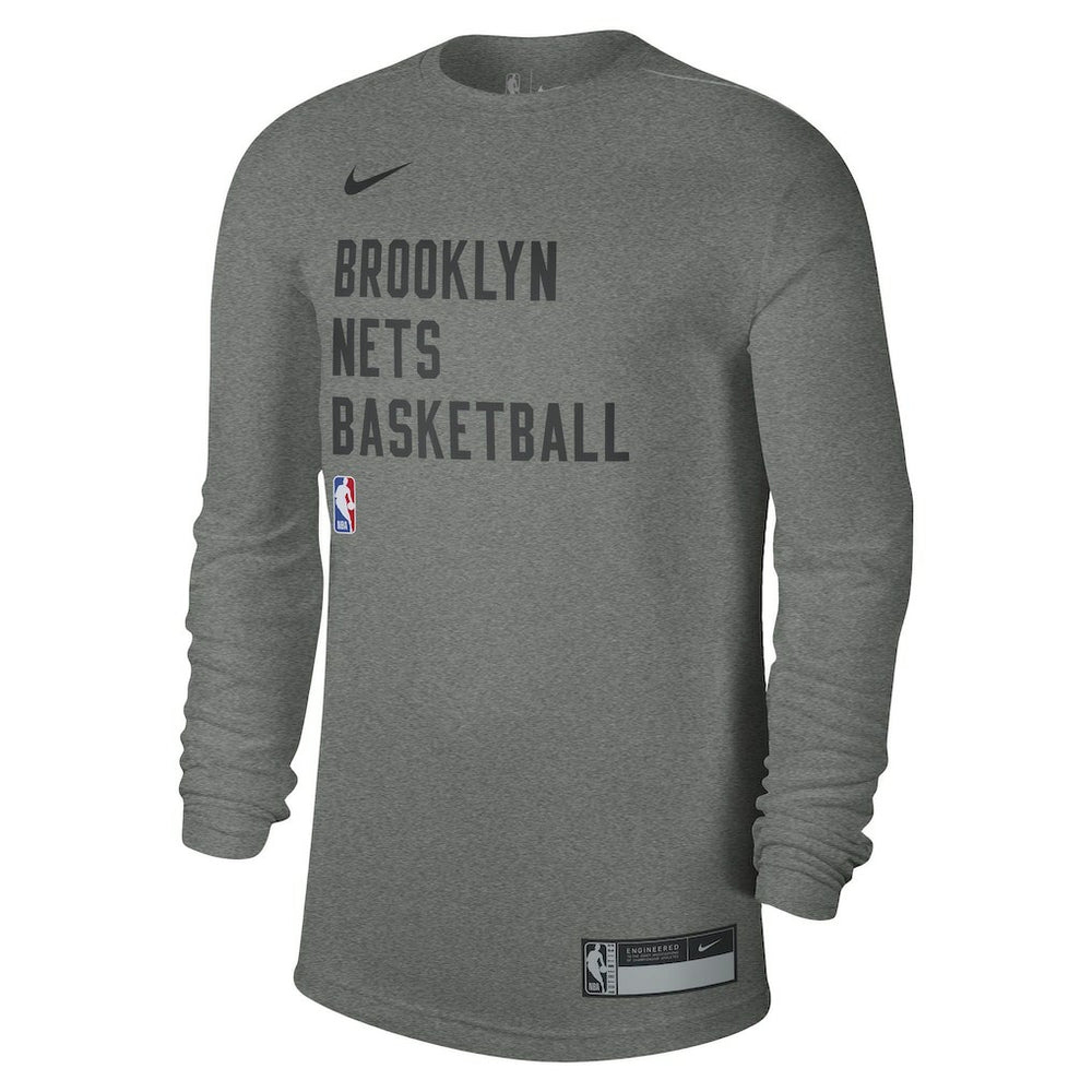 Brooklyn Nets Unisex 2023/24 Legend On-Court Practice Long Sleeve T-Shirt New