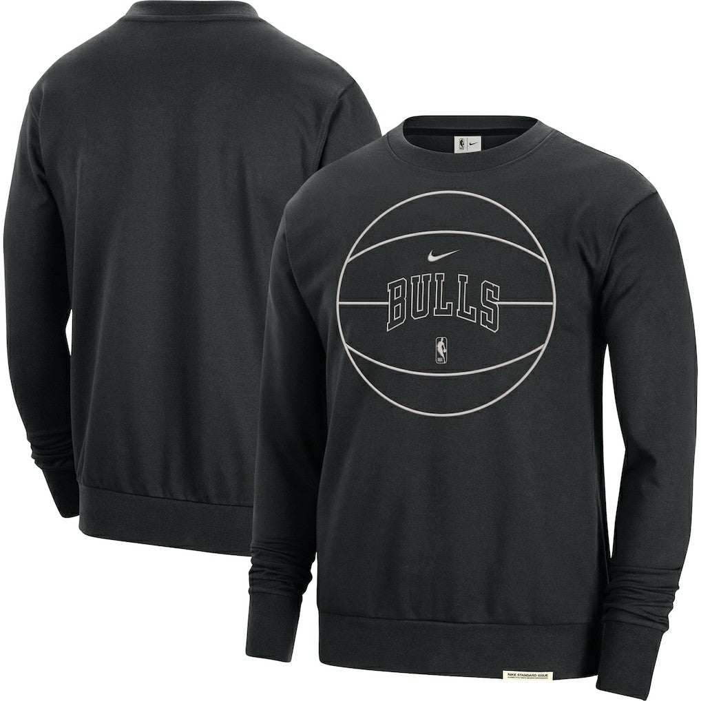 Chicago Bulls 2023/24 Authentic Standard Issue Travel Performance Pullover Sweatshirt For Sale