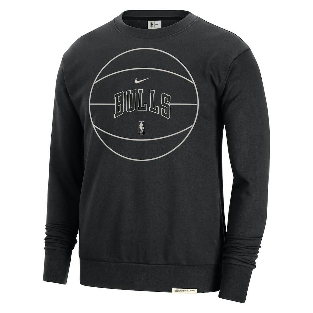 Chicago Bulls 2023/24 Authentic Standard Issue Travel Performance Pullover Sweatshirt For Sale
