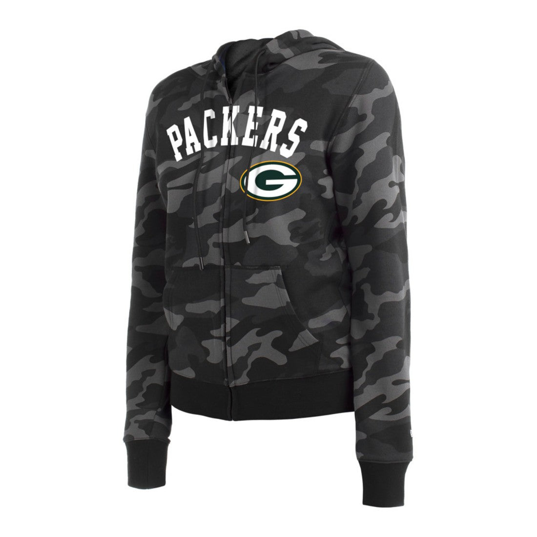 Green Bay Packers New Era Women's Camo Full-Zip Hoodie