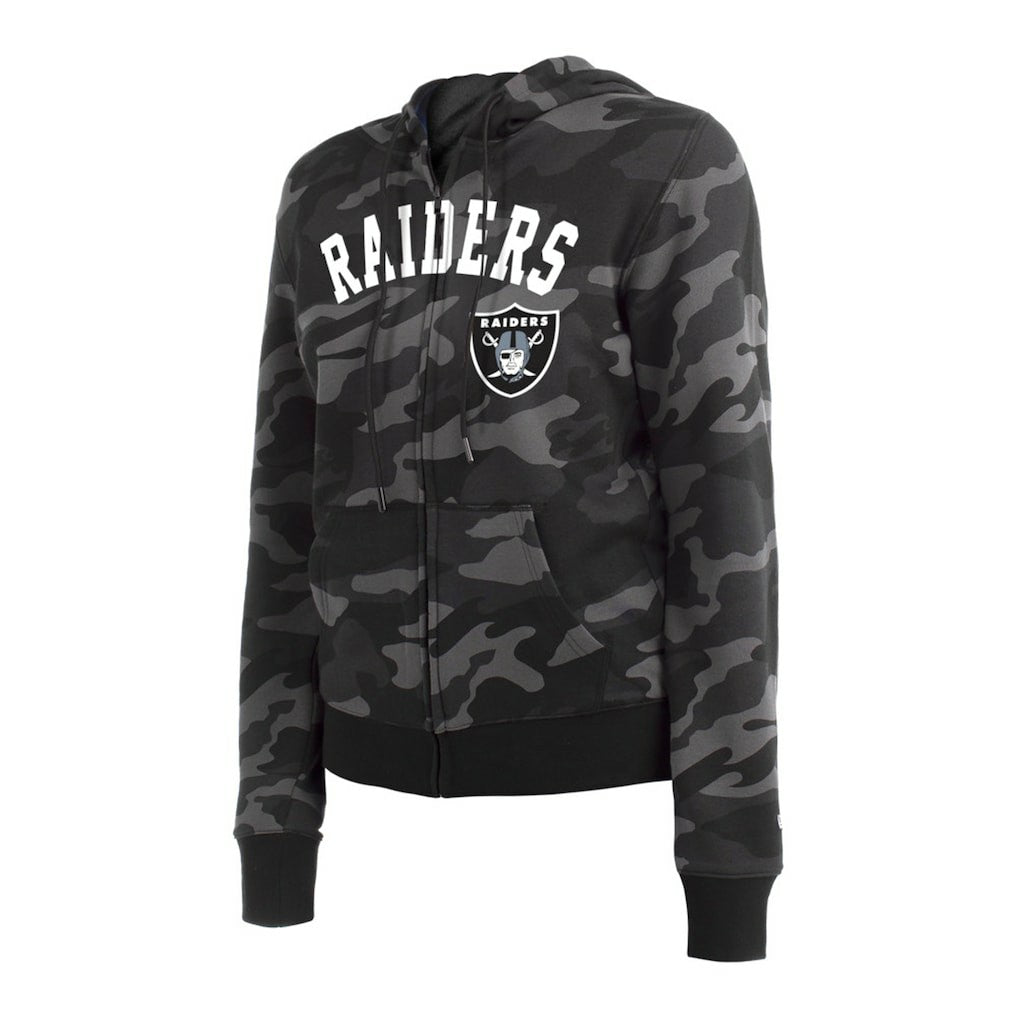 Las Vegas Raiders New Era Women's Camo Full-Zip Hoodie