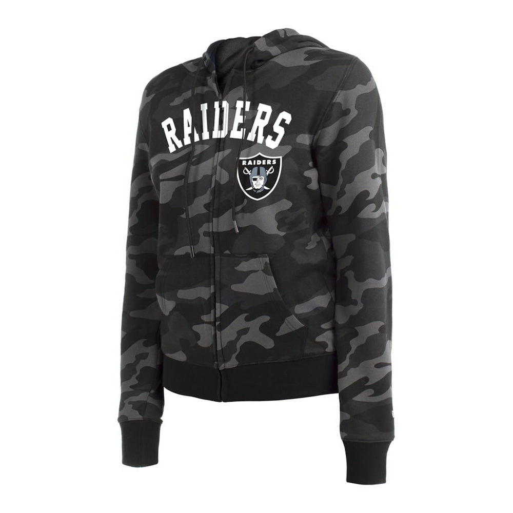 Las Vegas Raiders New Era Women's Camo Full-Zip Hoodie