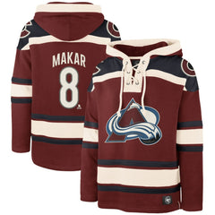 Cale Makar Colorado Avalanche '47 Player Name & Number Lacer Pullover Hoodie Discount