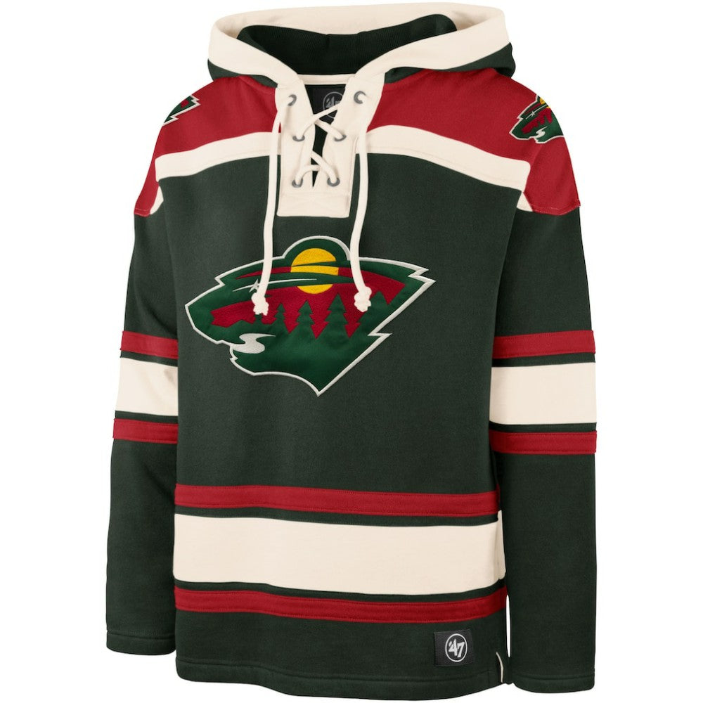 Kirill Kaprizov Minnesota Wild '47 Player Name & Number Lacer Pullover Hoodie For Sale