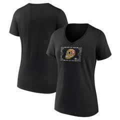 San Francisco 49ers  Women's Sugar Skull V-Neck T-Shirt