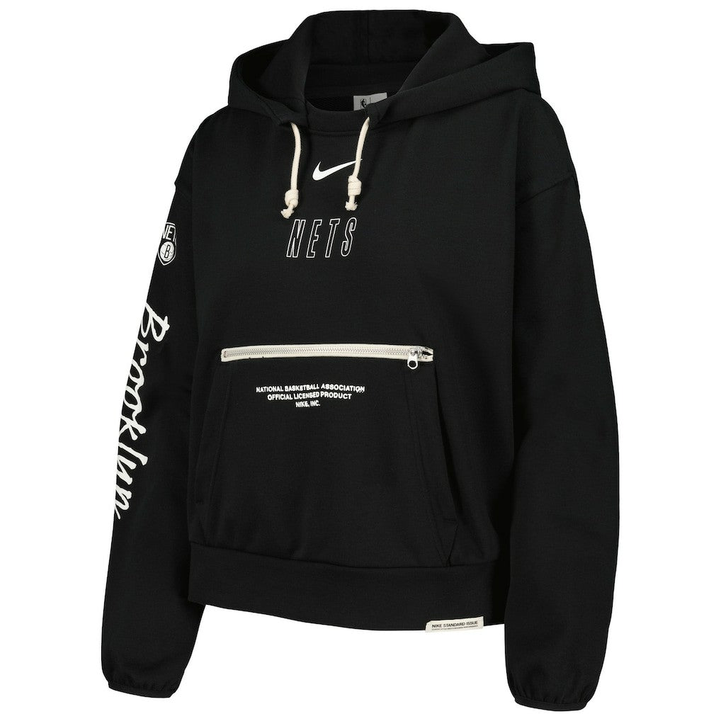 Brooklyn Nets Women's Courtside Standard Issue Performance Pullover Hoodie On Sale