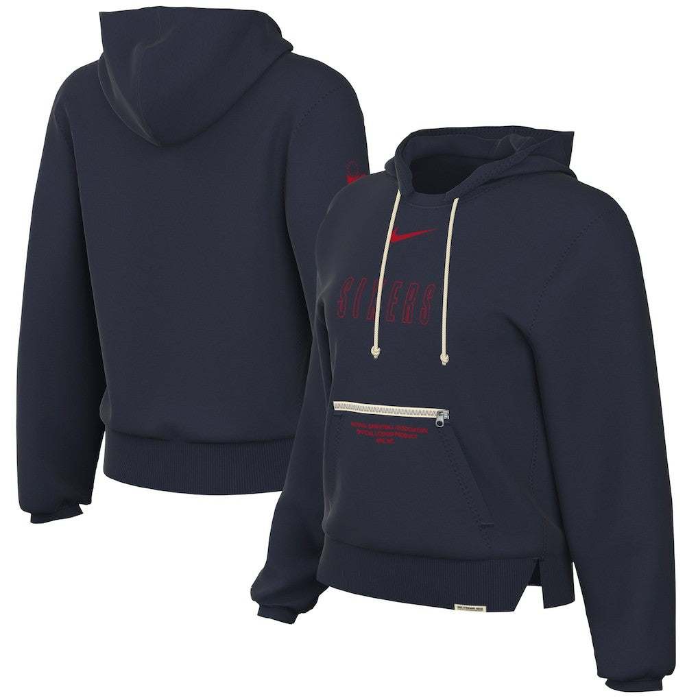 Philadelphia 76ers Women's Courtside Standard Issue Performance Pullover Hoodie Outlet