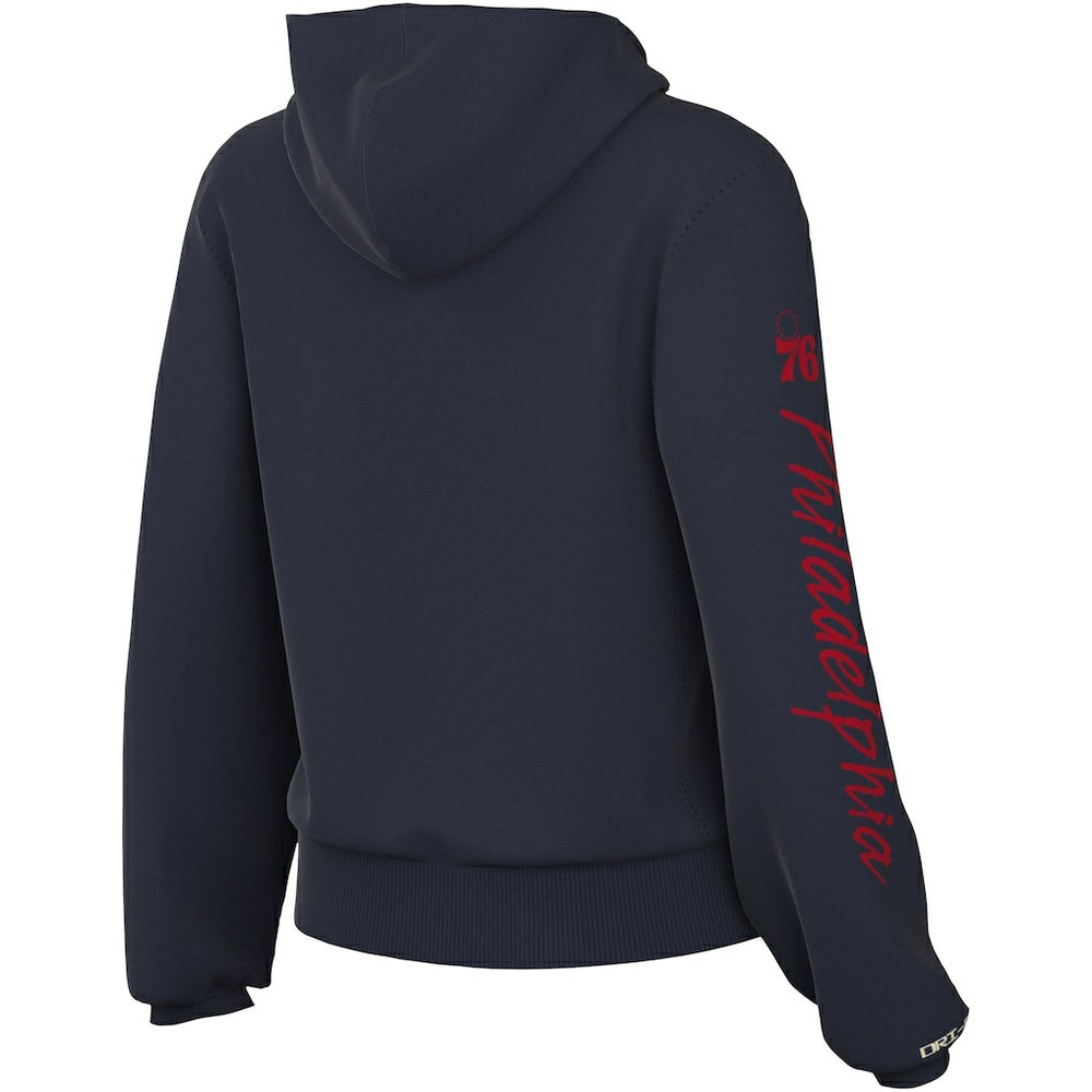 Philadelphia 76ers Women's Courtside Standard Issue Performance Pullover Hoodie Outlet