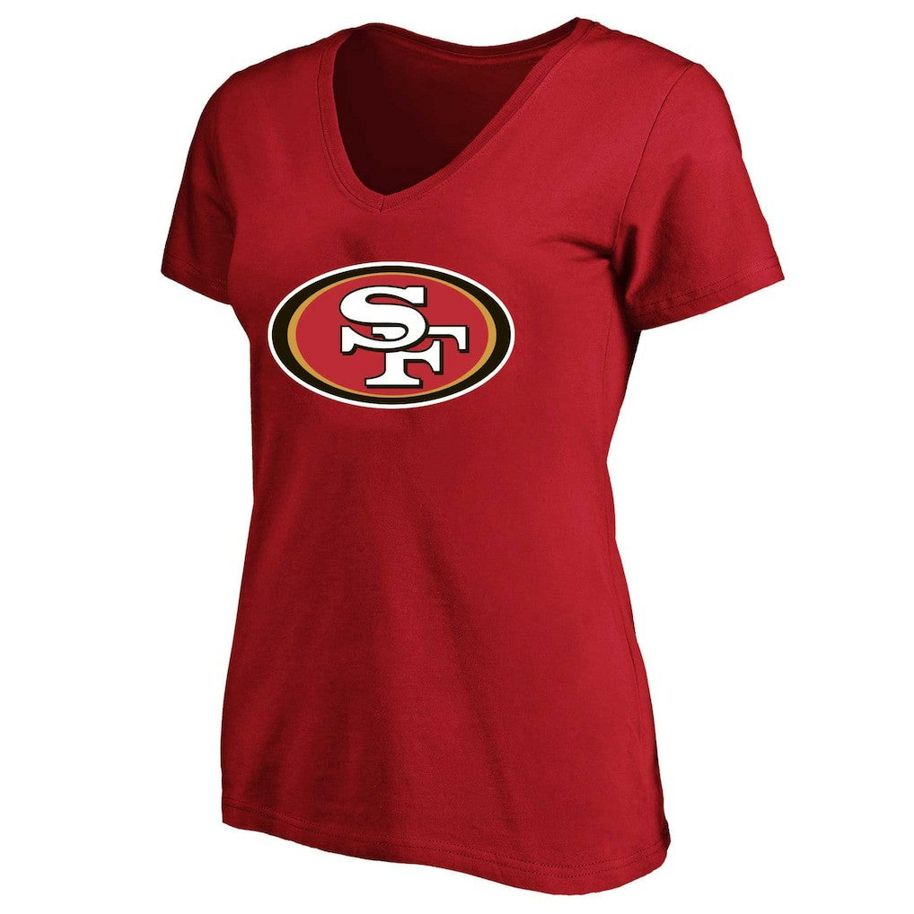 San Francisco 49ers  Christian McCaffrey  Women's Plus Size Fair Catch Name & Number Scoop Neck T-Shirt