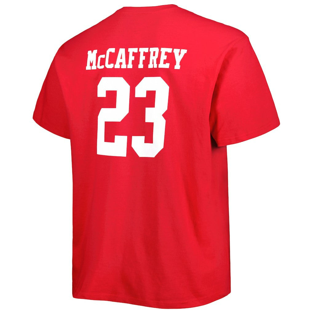 San Francisco 49ers Fanatics Christian McCaffrey  Big & Tall Player Name & Number T-Shirt