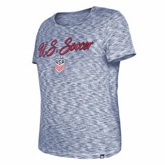 USWNT 5th & Ocean by New Era Women's Active Space Dye Jersey T-Shirt Navy - New Era