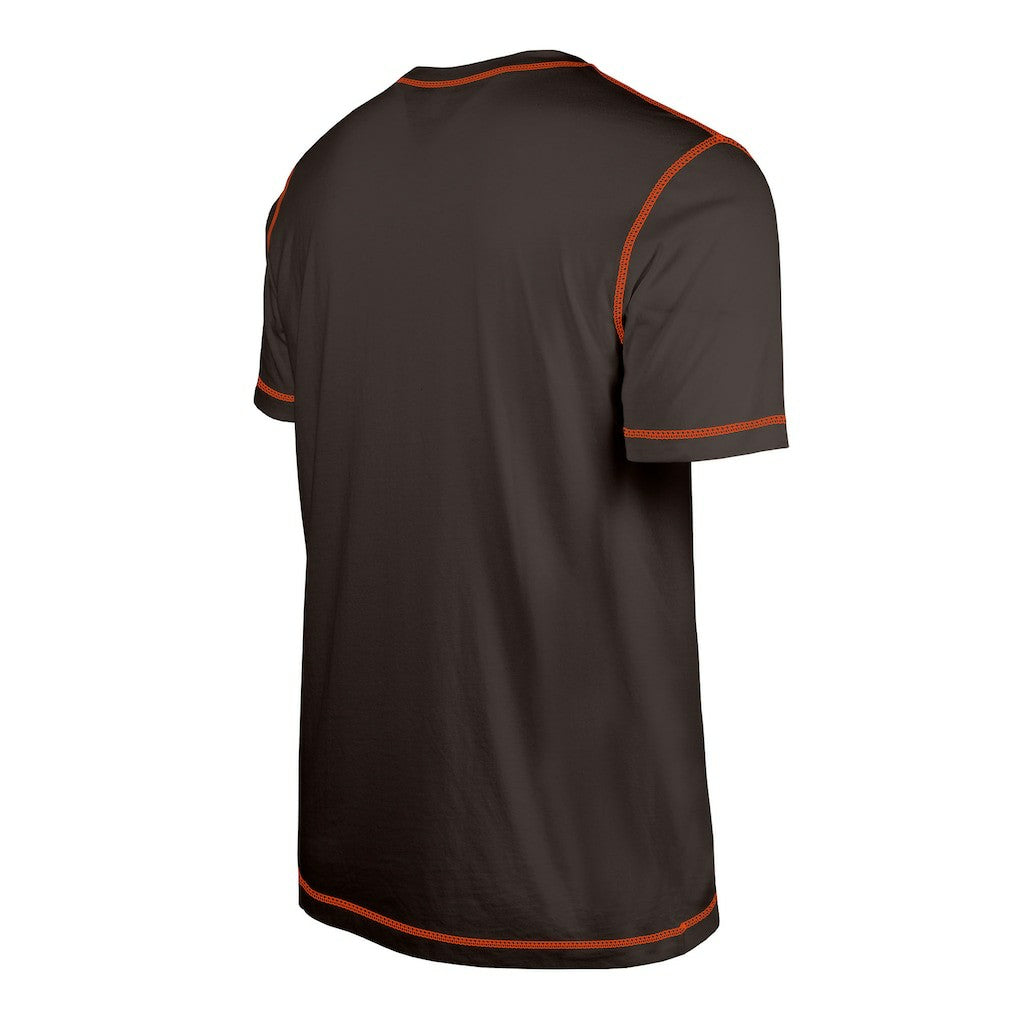 Cleveland Browns New Era Third Down Puff Print T-Shirt