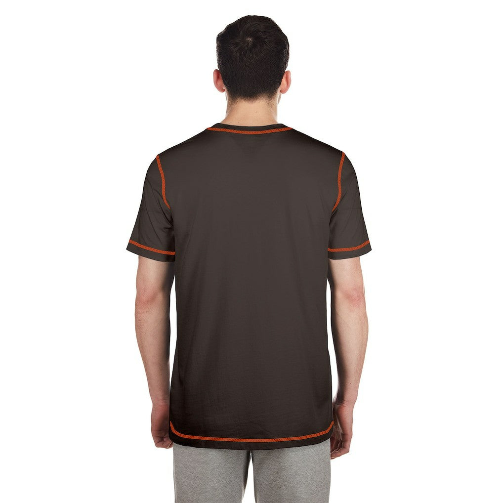 Cleveland Browns New Era Third Down Puff Print T-Shirt