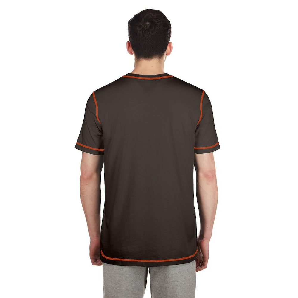 Cleveland Browns New Era Third Down Puff Print T-Shirt
