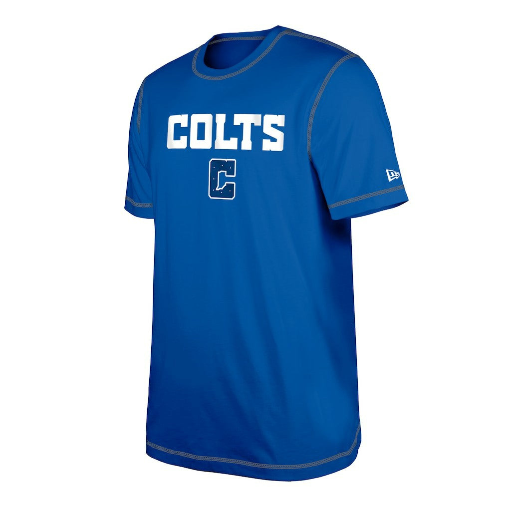 Indianapolis Colts New Era Third Down Puff Print T-Shirt