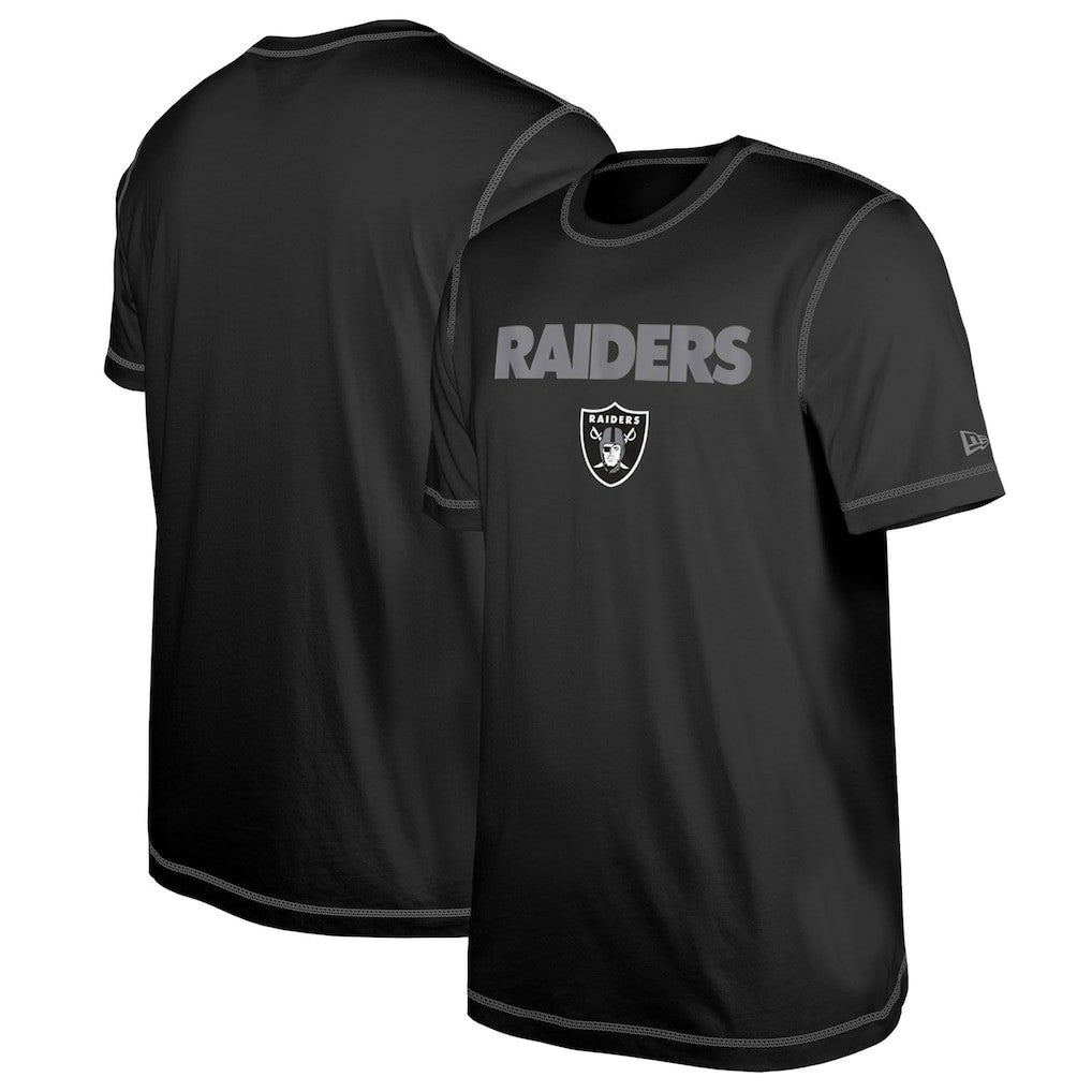 Las Vegas Raiders New Era Third Down Puff Print T-Shirt