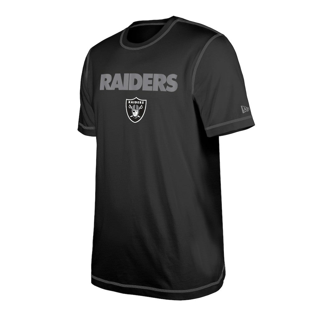Las Vegas Raiders New Era Third Down Puff Print T-Shirt