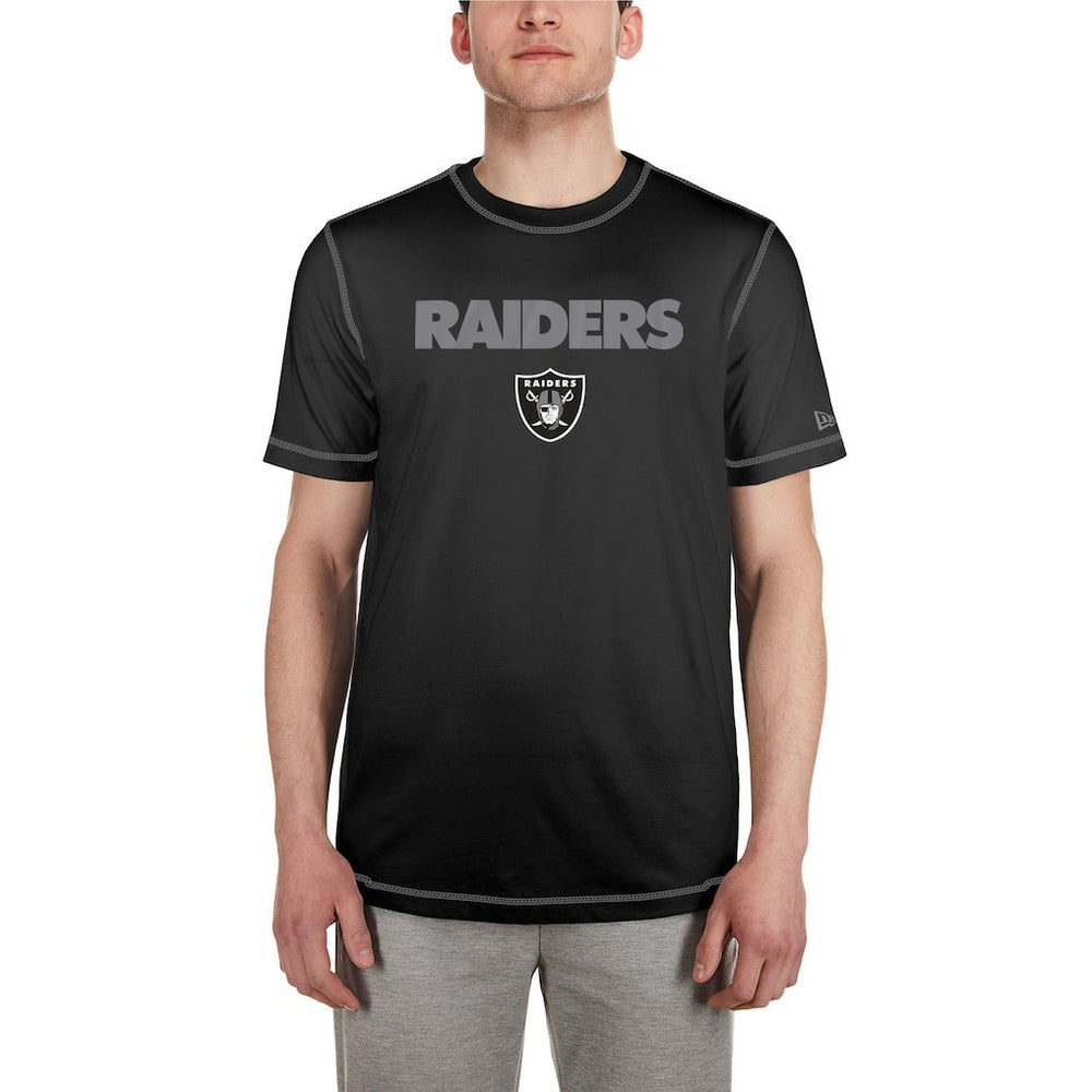 Las Vegas Raiders New Era Third Down Puff Print T-Shirt