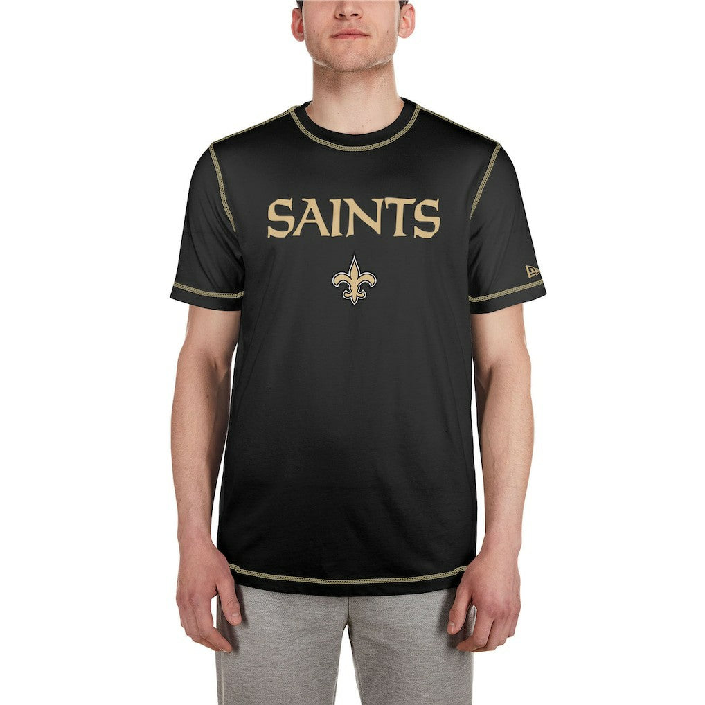 New Orleans Saints New Era Third Down Puff Print T-Shirt
