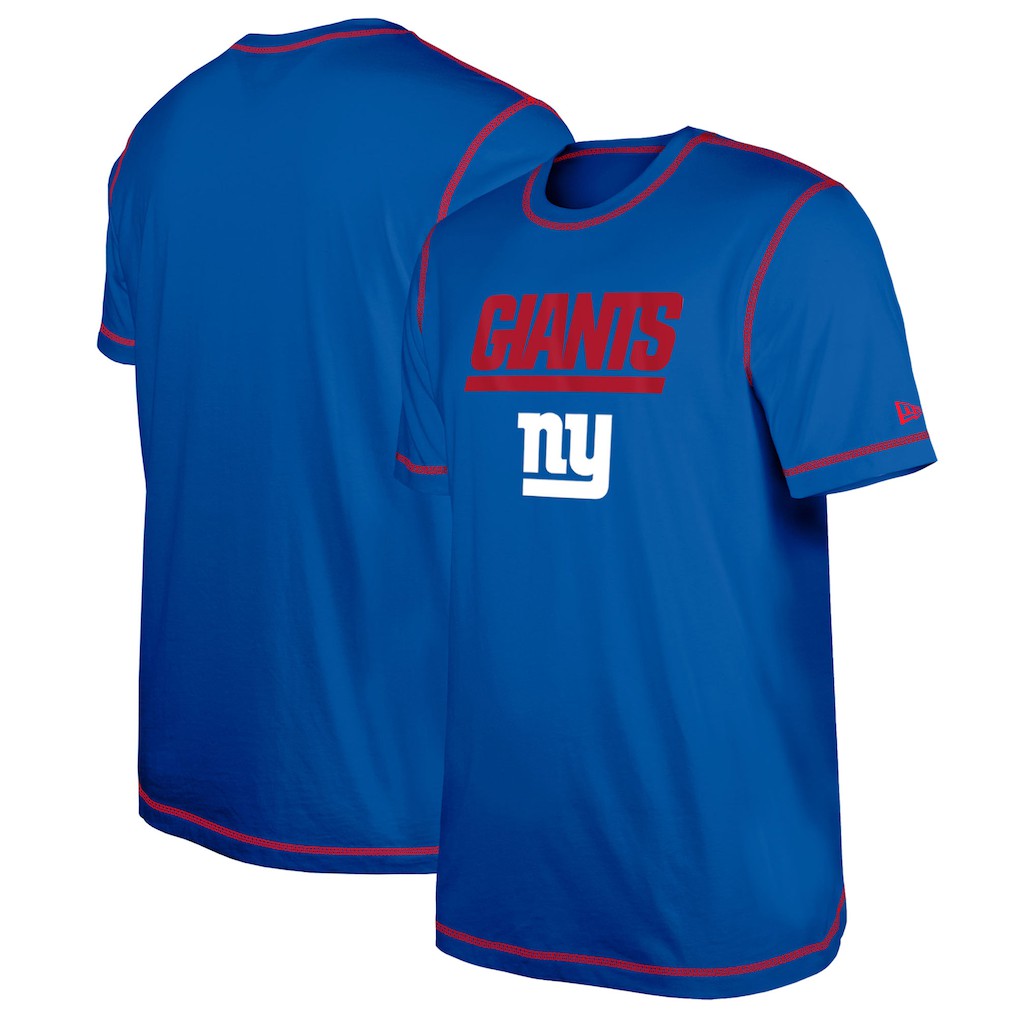 New York Giants New Era Third Down Puff Print T-Shirt