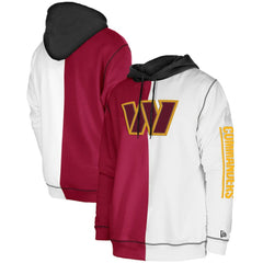 Washington Commanders New Era Third Down Split Raglan Pullover Hoodie