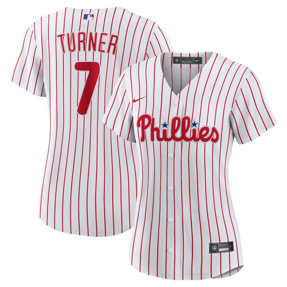 Trea Turner Philadelphia Phillies Nike Women's Home Replica Player Jersey | MLB Discount