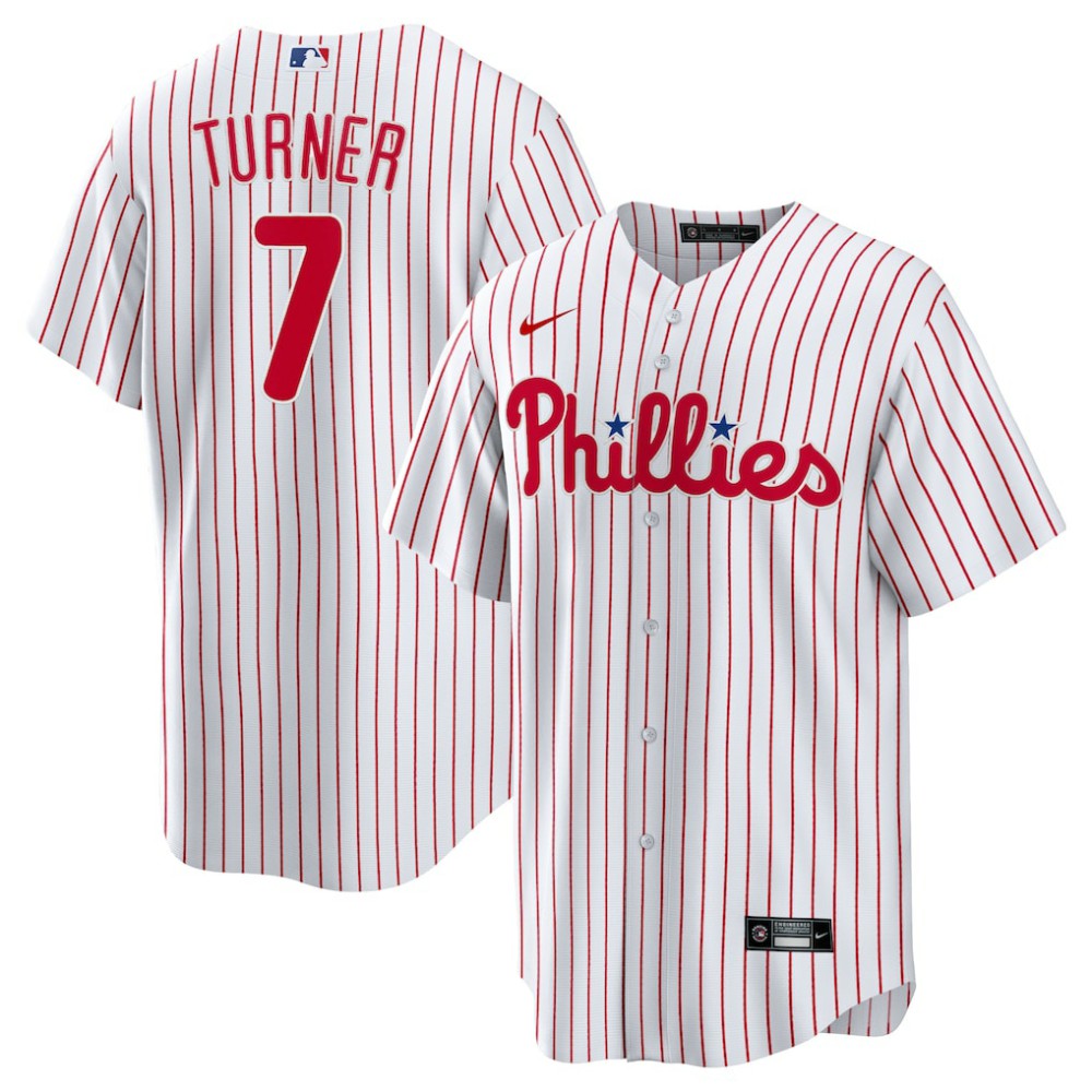 Trea Turner Philadelphia Phillies Nike Home Replica Player Jersey | MLB Outlet