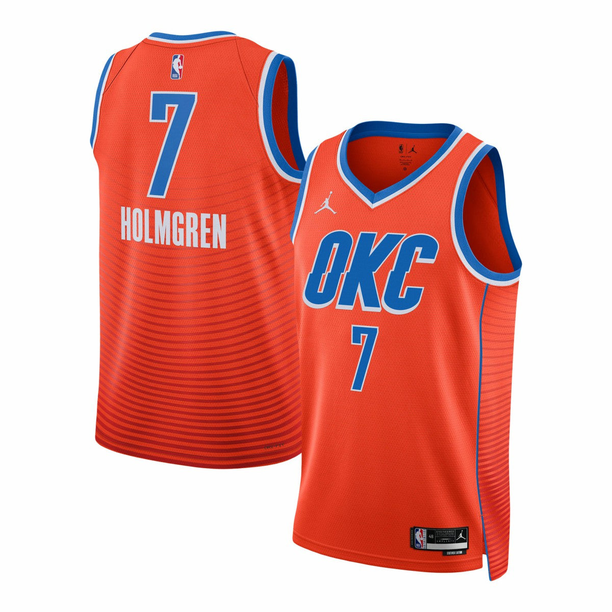 Chet Holmgren Oklahoma City Thunder Jordan Brand Unisex Swingman Jersey Outlet