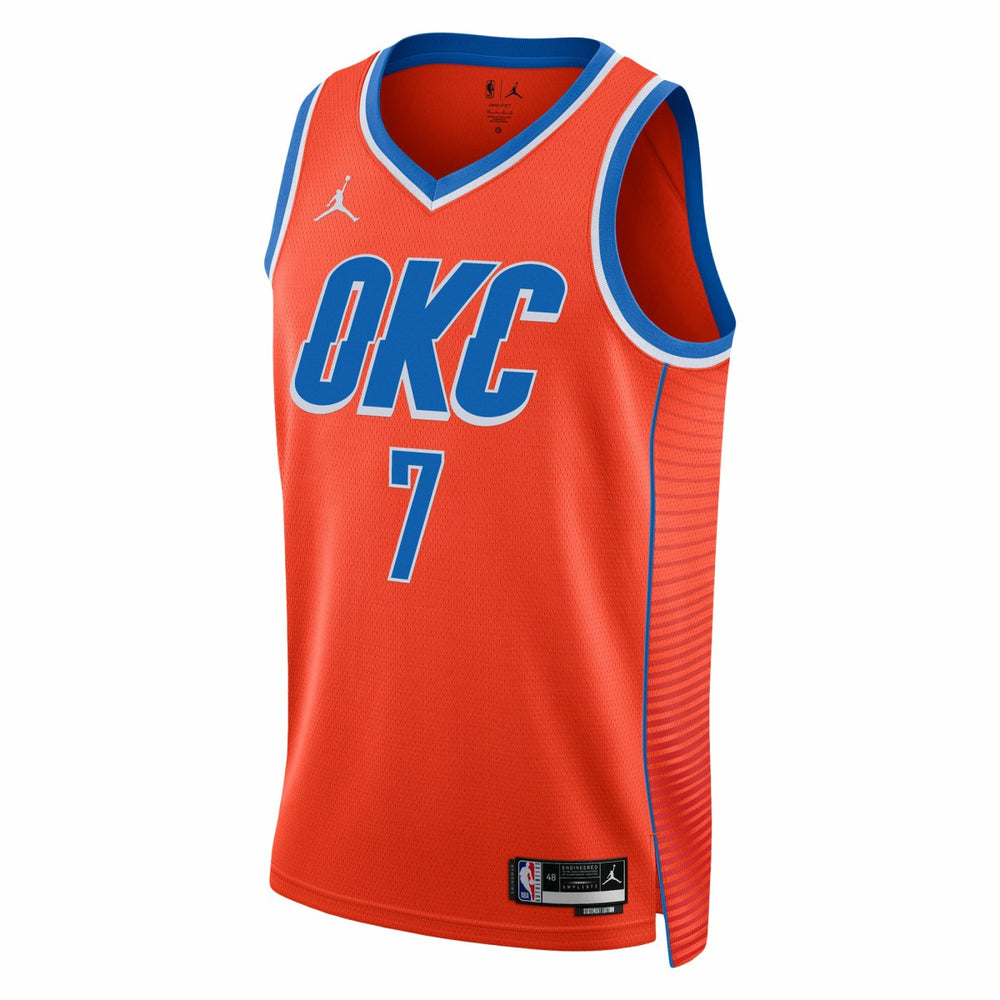 Chet Holmgren Oklahoma City Thunder Jordan Brand Unisex Swingman Jersey Outlet