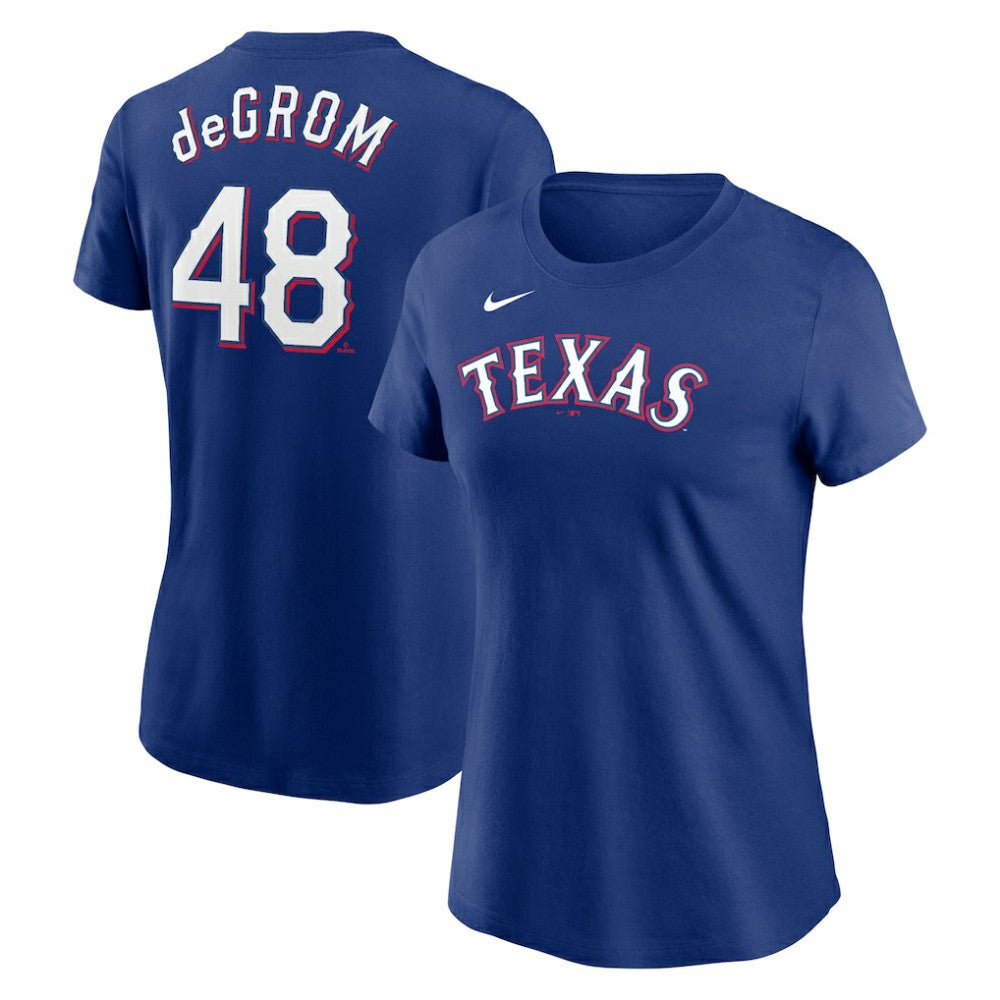 Jacob deGrom Texas Rangers Nike Women's 2023 Name & Number T-Shirt | MLB US