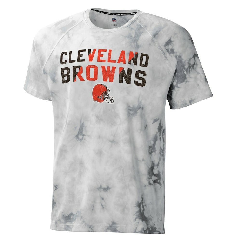 Cleveland Browns  MSX by Michael Strahan Resolution Tie-Dye Raglan T-Shirt