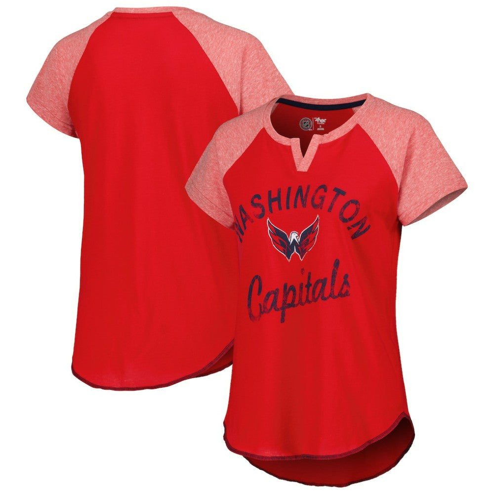 Washington Capitals Starter Women's Grand Slam Raglan Notch Neck T-Shirt Online