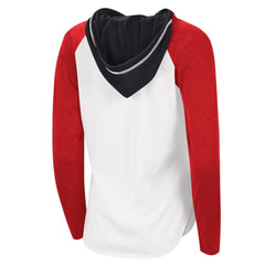 Chicago Blackhawks G-III 4Her by Carl Banks Women's MVP Raglan Lightweight Hooded T-Shirt On Sale