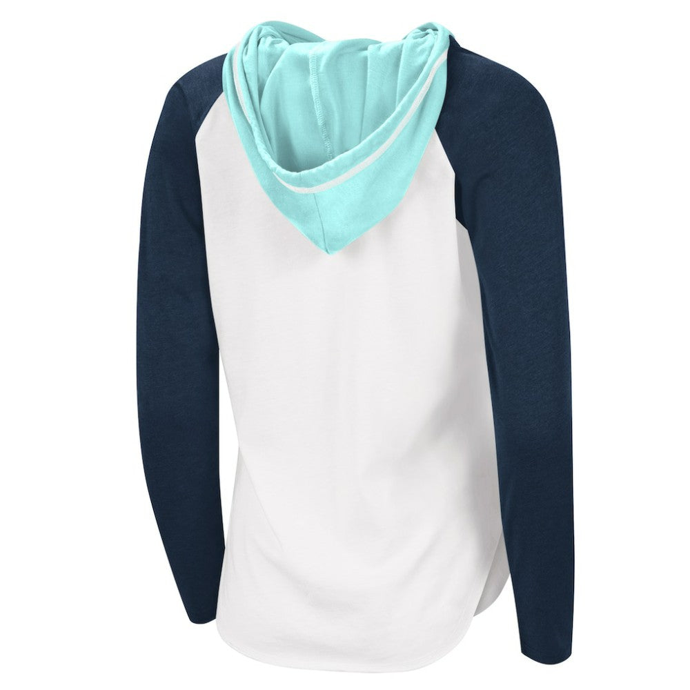Seattle Kraken G-III 4Her by Carl Banks Women's MVP Raglan Lightweight Hooded T-Shirt For Sale