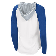 Tampa Bay Lightning G-III 4Her by Carl Banks Women's MVP Raglan Lightweight Hooded T-Shirt On Sale