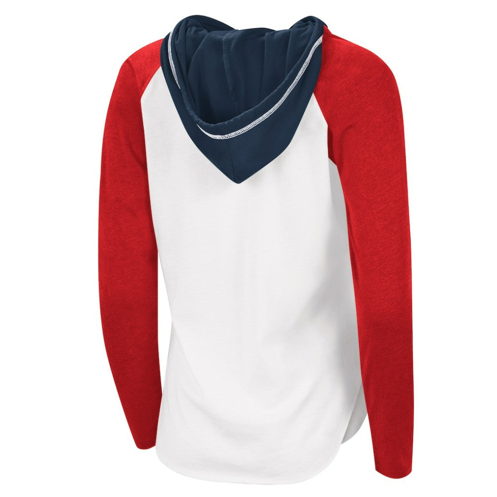 Washington Capitals G-III 4Her by Carl Banks Women's MVP Raglan Lightweight Hooded T-Shirt For Sale