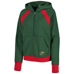 Minnesota Wild Starter Women's Wishbone Half-Zip Hoodie Sale