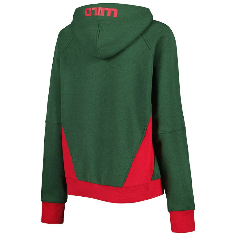Minnesota Wild Starter Women's Wishbone Half-Zip Hoodie Sale