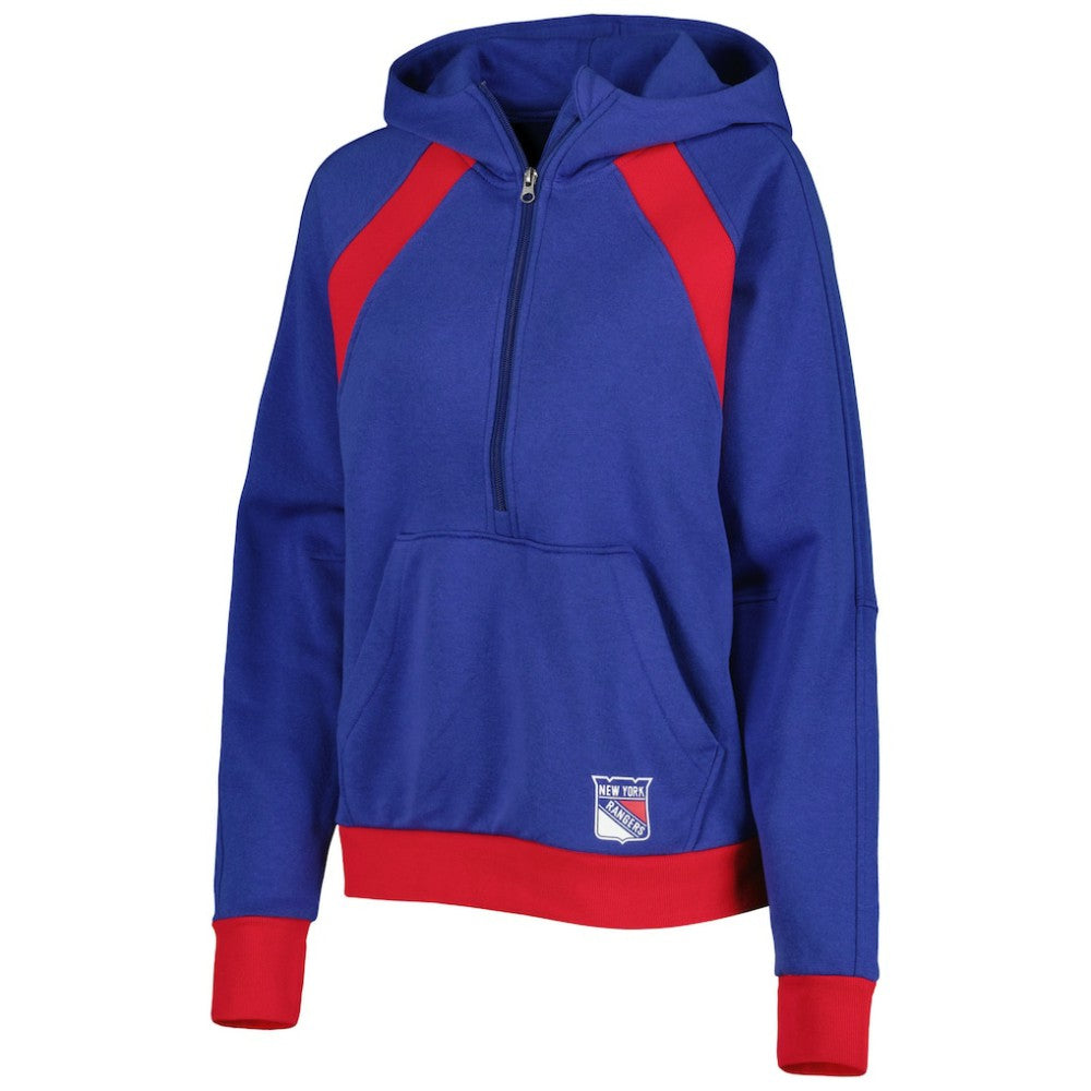 New York Rangers Starter Women's Wishbone Half-Zip Hoodie For Sale