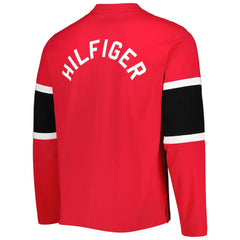 Detroit Red Wings Tommy Hilfiger Walter Lace-Up Long Sleeve Top Outlet